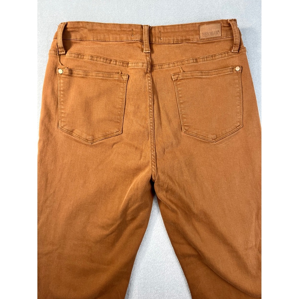 Judy Blue Slim Fit Jeans Womens 15/32 Orange Excellent High Rise Colored Denim - Picture 6 of 6